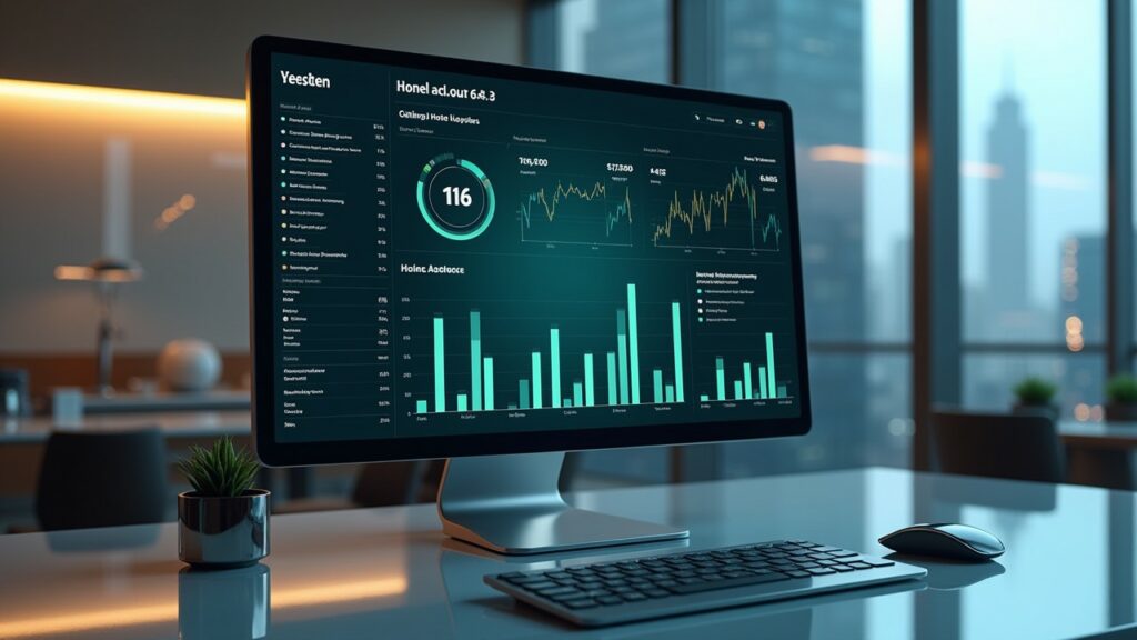 Analisi ricavi hotel con focus su TRevPAR Dashboard con dati TRevPAR e analisi ricavi hotel