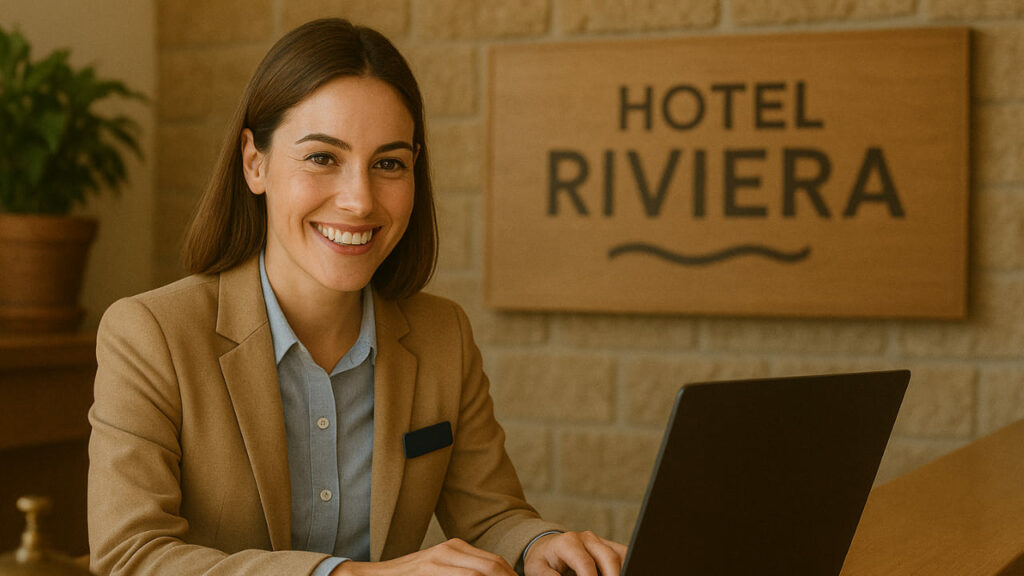 Comunicazione digitale per piccoli hotel Piccolo hotel che gestisce la comunicazione digitale con clienti