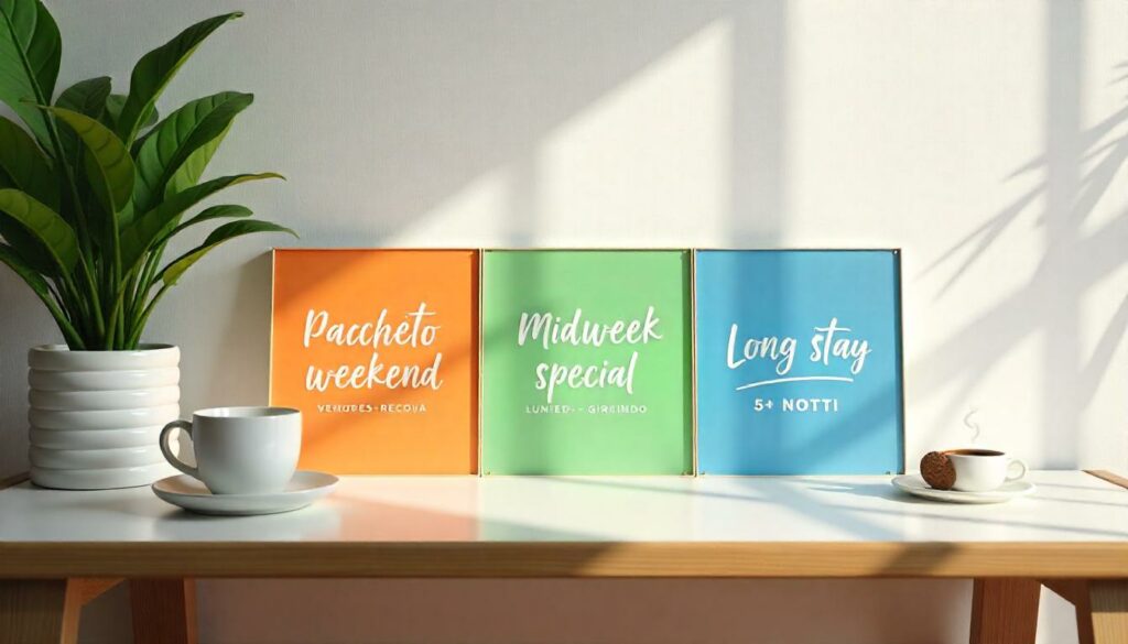 Strategie per migliorare redditività hotel grazie agli stay pattern Grafico con strategie tariffarie basate sugli stay pattern più richiesti